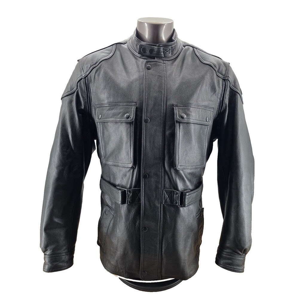 Hein Gericke Dakar Leather Jacket Size 50 Reg Rare Vintage Excellent Condition